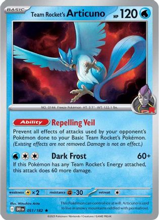 Team Rocket's Articuno (DRI-051) (Reverse Holofoil)