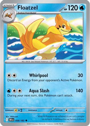 Floatzel (DRI-058) (Reverse Holofoil)