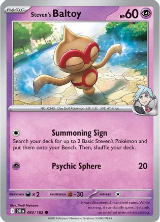 Steven's Baltoy (DRI-083) (Reverse Holofoil)