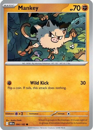 Mankey (DRI-090) (Reverse Holofoil)