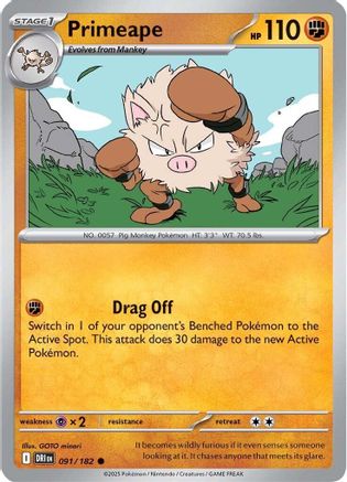 Primeape (DRI-091) (Reverse Holofoil)