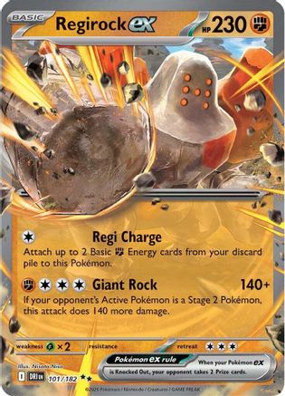 Regirock ex (DRI-101) (Holofoil)