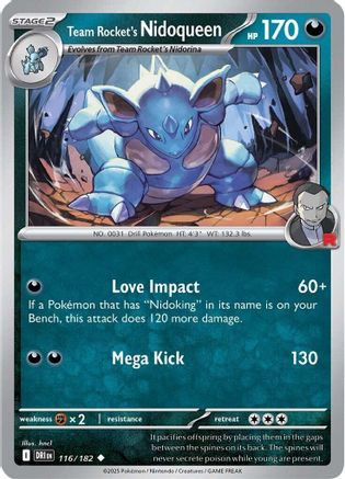 Team Rocket's Nidoqueen (DRI-116) (Reverse Holofoil)