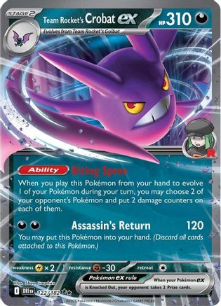 Team Rocket's Crobat ex (DRI-122) (Holofoil)