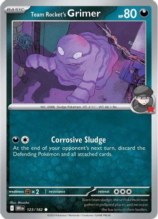 Team Rocket's Grimer (DRI-123) (Reverse Holofoil)