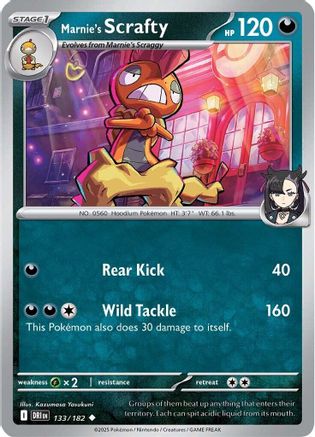 Marnie's Scrafty (DRI-133) (Reverse Holofoil)
