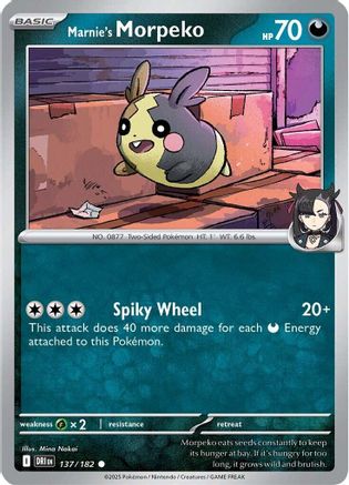 Marnie's Morpeko (DRI-137) (Reverse Holofoil)