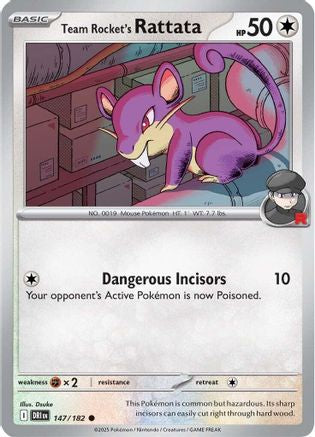 Team Rocket's Rattata (DRI-147) (Reverse Holofoil)