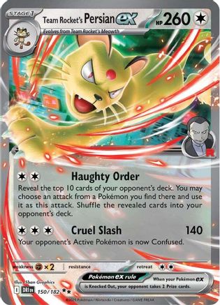 Team Rocket's Persian ex (DRI-150) (Holofoil)