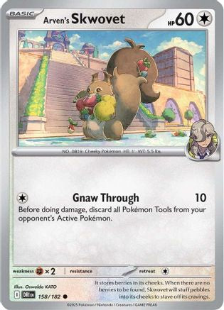 Arven's Skwovet (DRI-158) (Reverse Holofoil)