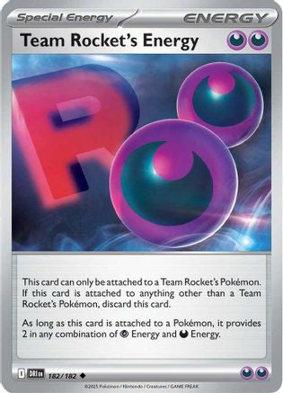 Team Rocket's Energy (DRI-182) (Reverse Holofoil)