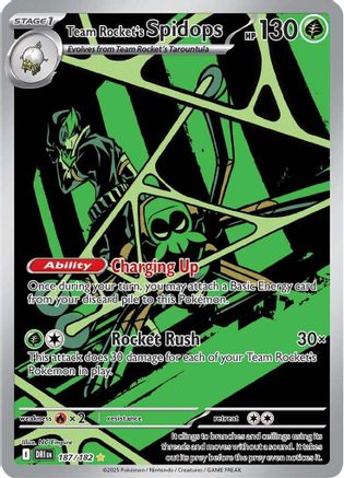 Team Rocket's Spidops (DRI-187) (Holofoil)