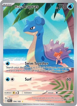 Misty's Lapras (DRI-194) (Holofoil)