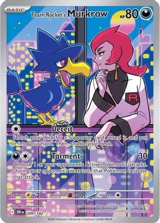 Team Rocket's Murkrow (DRI-200) (Holofoil)
