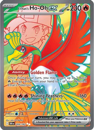 Ethan's Ho-Oh ex (DRI-209) (Holofoil)