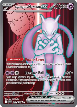 Team Rocket's Mewtwo ex (DRI-213) (Holofoil)