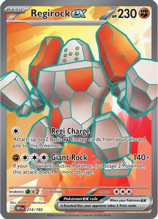 Regirock ex (DRI-214) (Holofoil)