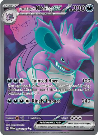 Team Rocket's Nidoking ex (DRI-216) (Holofoil)