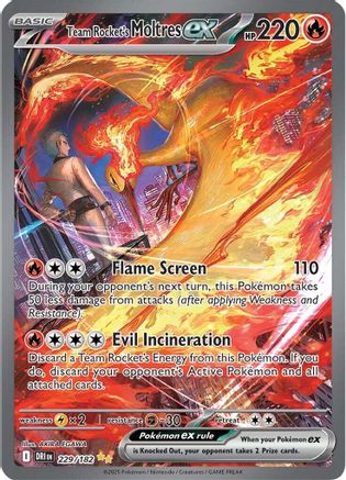 Team Rocket's Moltres ex (DRI-229) (Holofoil)