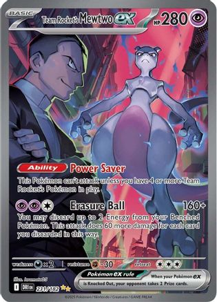 Team Rocket's Mewtwo ex (DRI-231) (Holofoil)