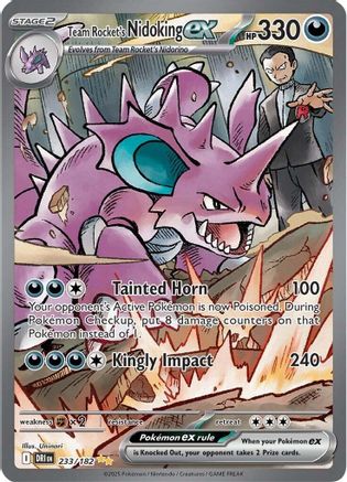 Team Rocket's Nidoking ex (DRI-233) (Holofoil)