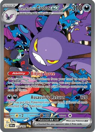 Team Rocket's Crobat ex (DRI-234) (Holofoil)