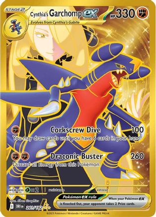 Cynthia's Garchomp ex (DRI-241) (Holofoil)