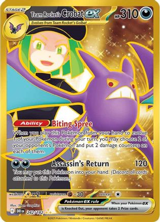 Team Rocket's Crobat ex (DRI-242) (Holofoil)