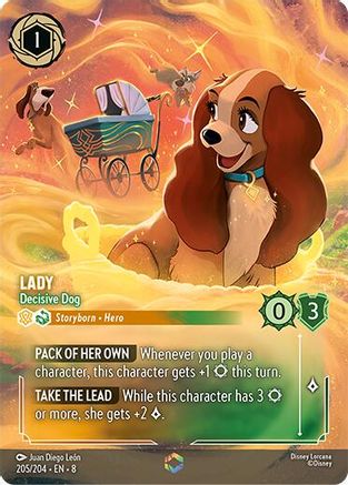 Lady - Decisive Dog (Enchanted) (8-205) (Holofoil)