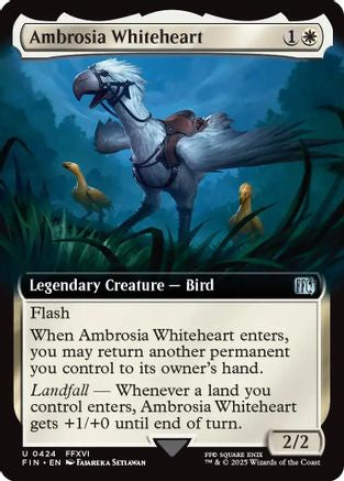 Ambrosia Whiteheart (FIN-424) (Extended Art) (Foil)