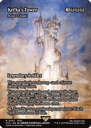 Kefka's Tower / Bolas's Citadel (FCA-007) (Borderless) (Foil)
