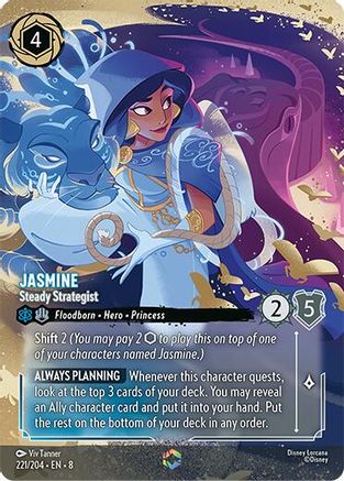 Jasmine - Steady Strategist (Enchanted) (8-221) (Holofoil)