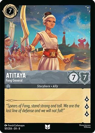 Atitaya - Fang General (8-181) (Cold Foil)