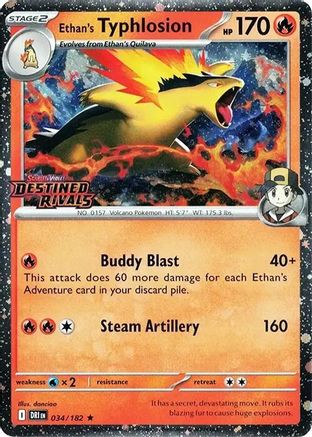 Ethan's Typhlosion (Prerelease) (DRI-034) (Holofoil)