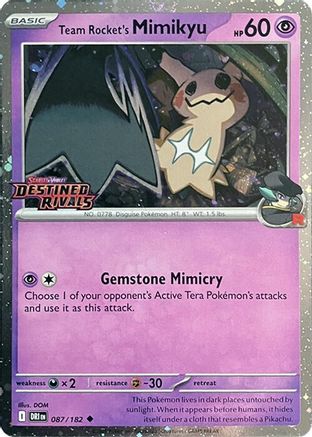 Team Rocket's Mimikyu (Prerelease) (DRI-087) (Holofoil)