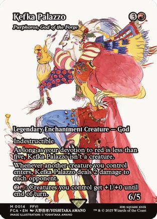 Kefka Palazzo / Purphoros, God of the Forge (FCA-014) (Borderless) (Foil)
