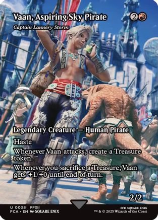 Vaan, Aspiring Sky Pirate / Captain Lannery Storm (FCA-038) (Borderless) (Foil)