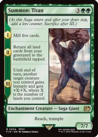Summon: Titan (FIN-204) (Foil)