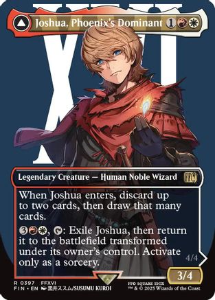 Joshua, Phoenix's Dominant // Phoenix, Warden of Fire (FIN-397) (Borderless) (Foil)