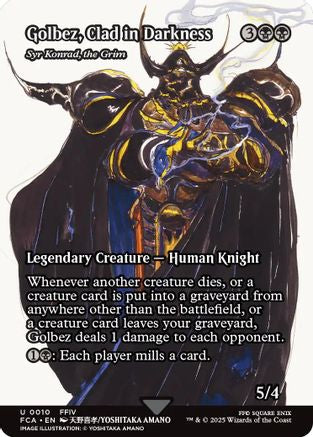 Golbez, Clad in Darkness - Syr Konrad, the Grim (Showcase) (FCA-010) (Foil)