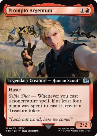 Prompto Argentum (FIN-463) (Extended Art) (Foil)