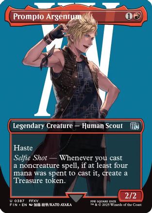 Prompto Argentum (FIN-387) (Borderless) (Foil)