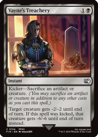 Vayne's Treachery (FIN-124) (Foil)