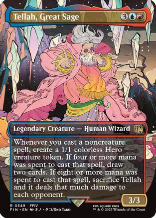 Tellah, Great Sage (FIN-349) (Borderless) (Foil)