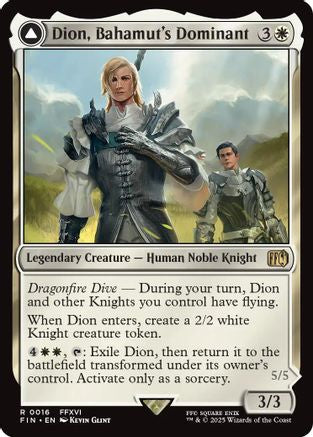 Dion, Bahamut's Dominant // Bahamut, Warden of Light (FIN-016)