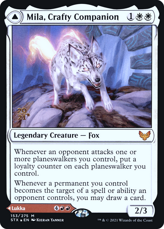 Mila, Crafty Companion // Lukka, Wayward Bonder (PRE-153S) (Foil)