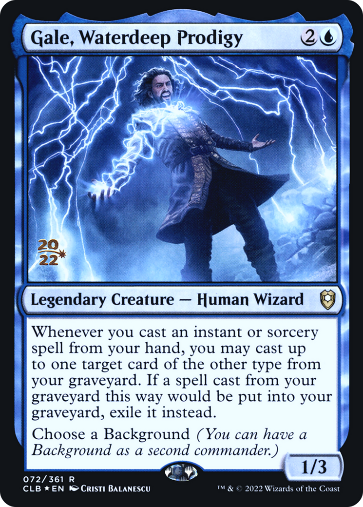 Gale, Waterdeep Prodigy (PRE-72S) (Foil)