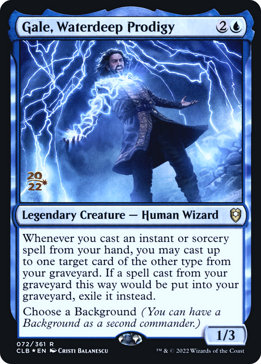 Gale, Waterdeep Prodigy (PRE-72S) (Foil)