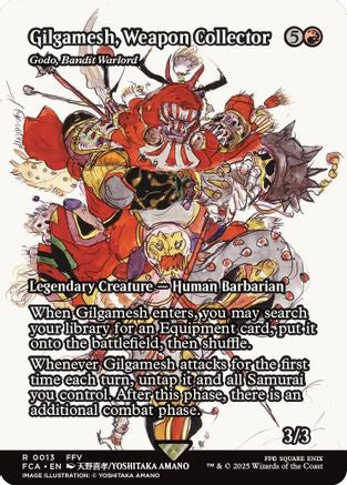 Gilgamesh, Weapon Collector - Godo, Bandit Warlord (Showcase) (FCA-013) (Foil)