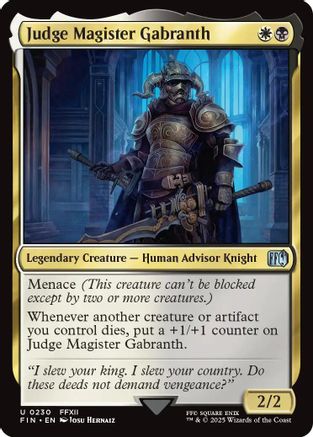Judge Magister Gabranth (FIN-230) (Foil)